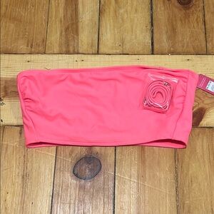 Target Pink Bandeau Bikini Top